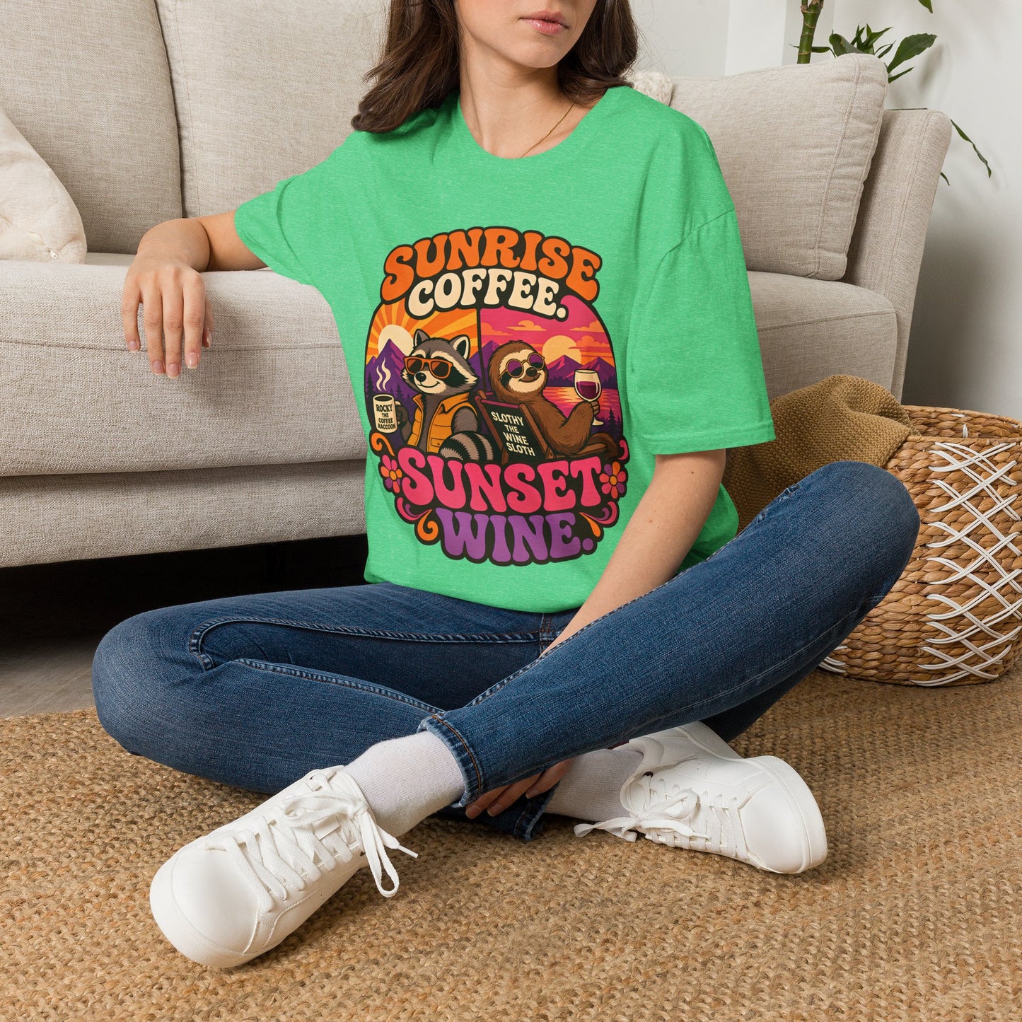 Coffee in the Morning, Wine in the Evening Tee