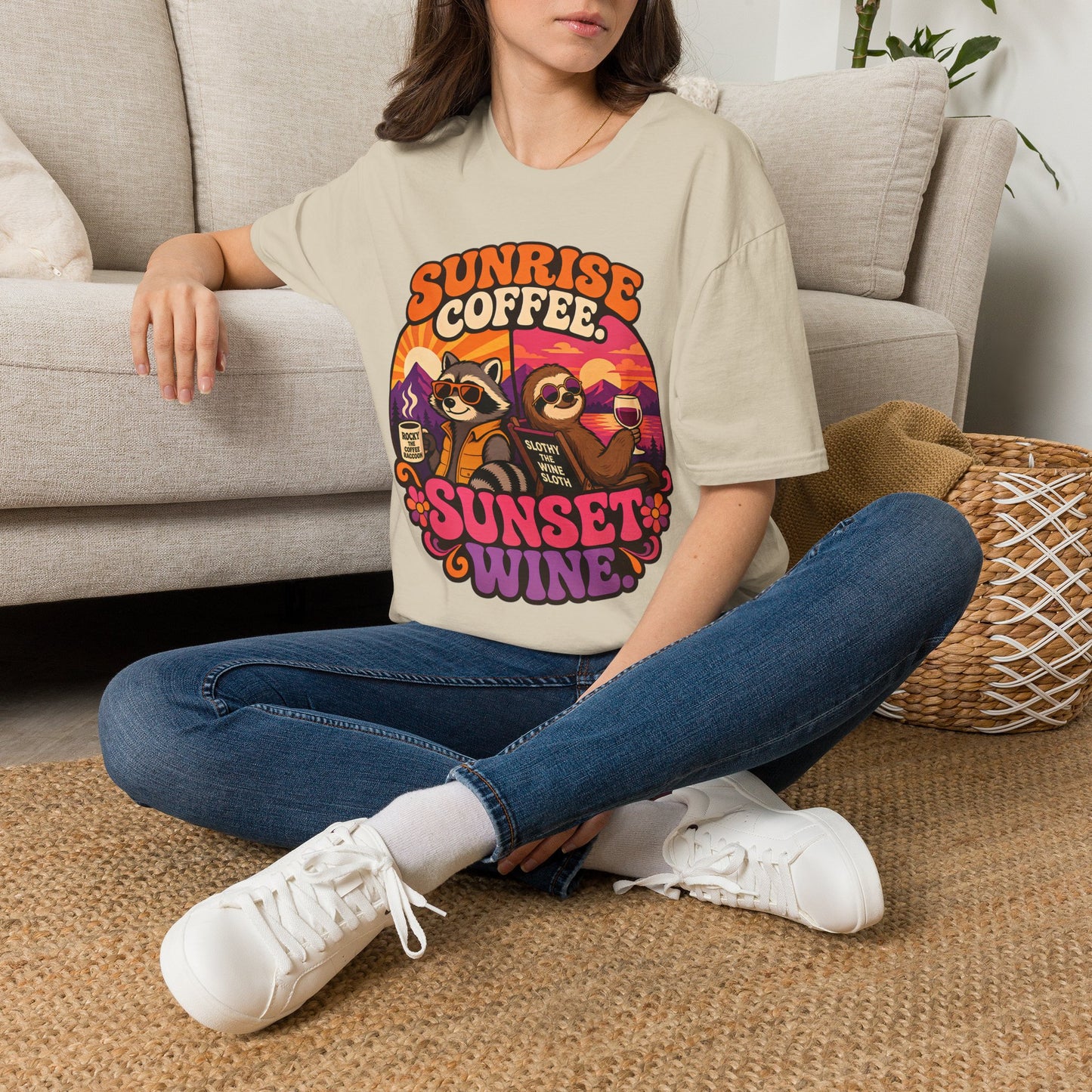 Coffee in the Morning, Wine in the Evening Tee