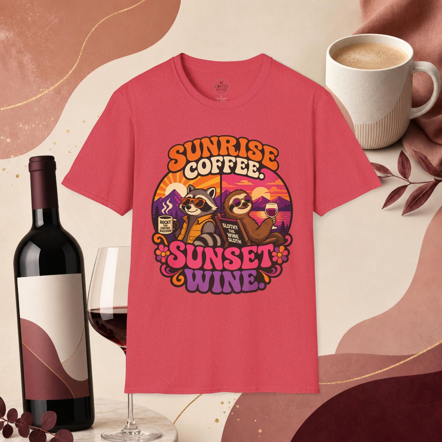 Coffee in the Morning, Wine in the Evening Tee