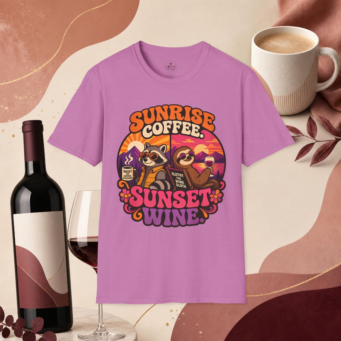 Coffee in the Morning, Wine in the Evening Tee