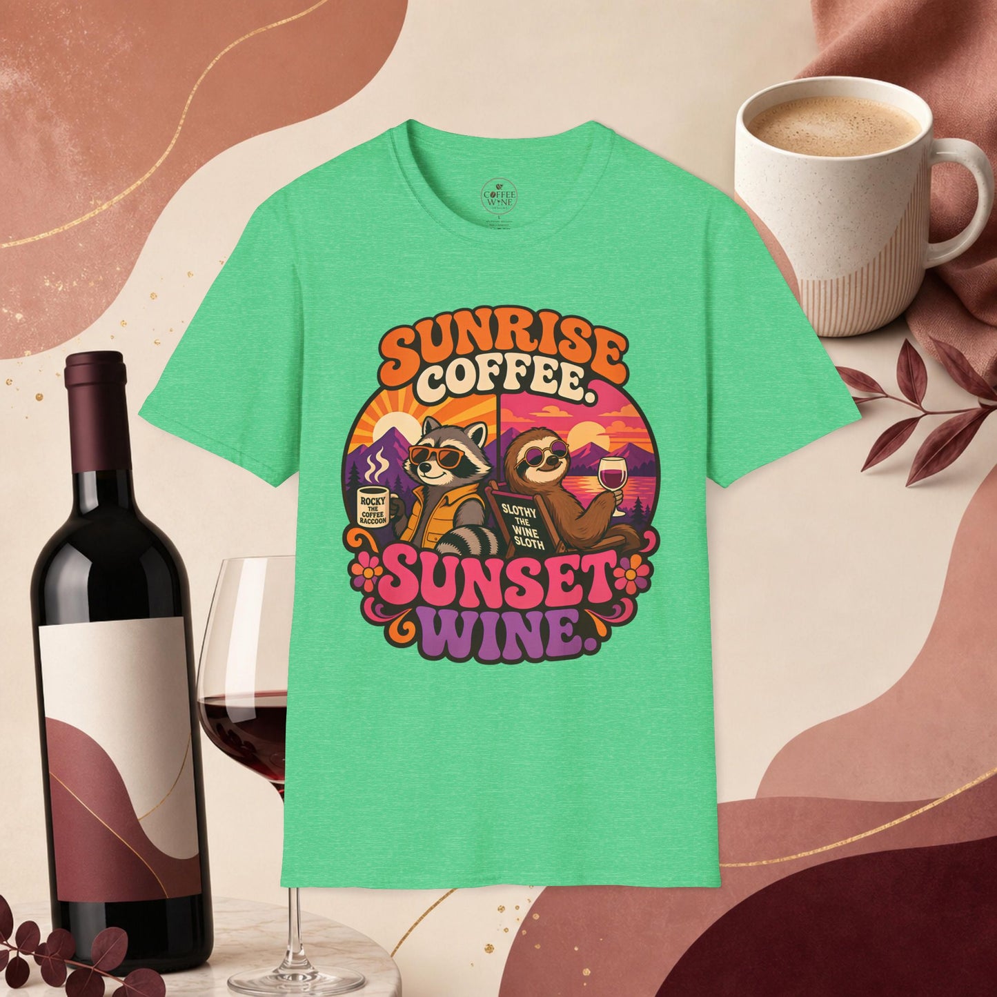 Coffee in the Morning, Wine in the Evening Tee