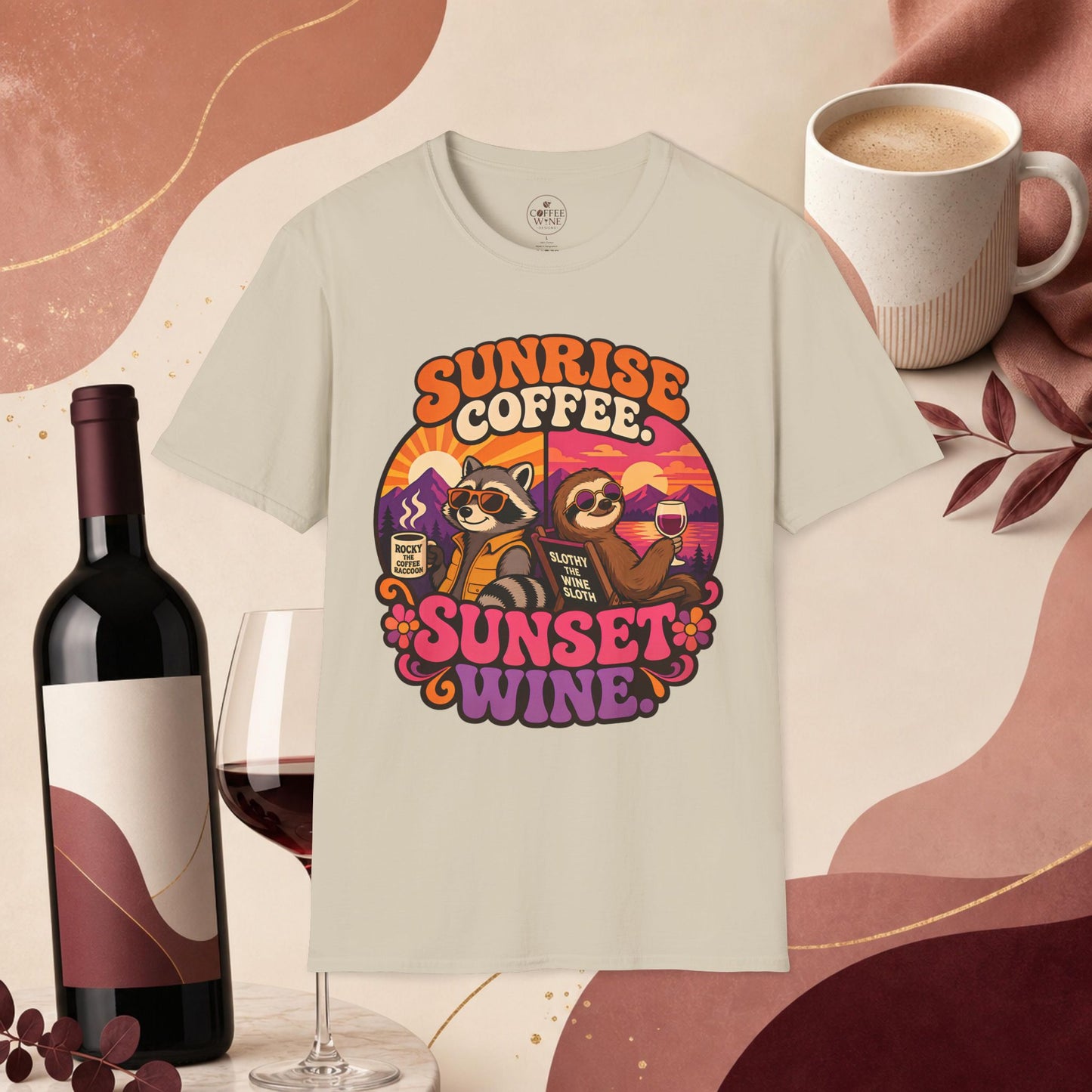 Coffee in the Morning, Wine in the Evening Tee