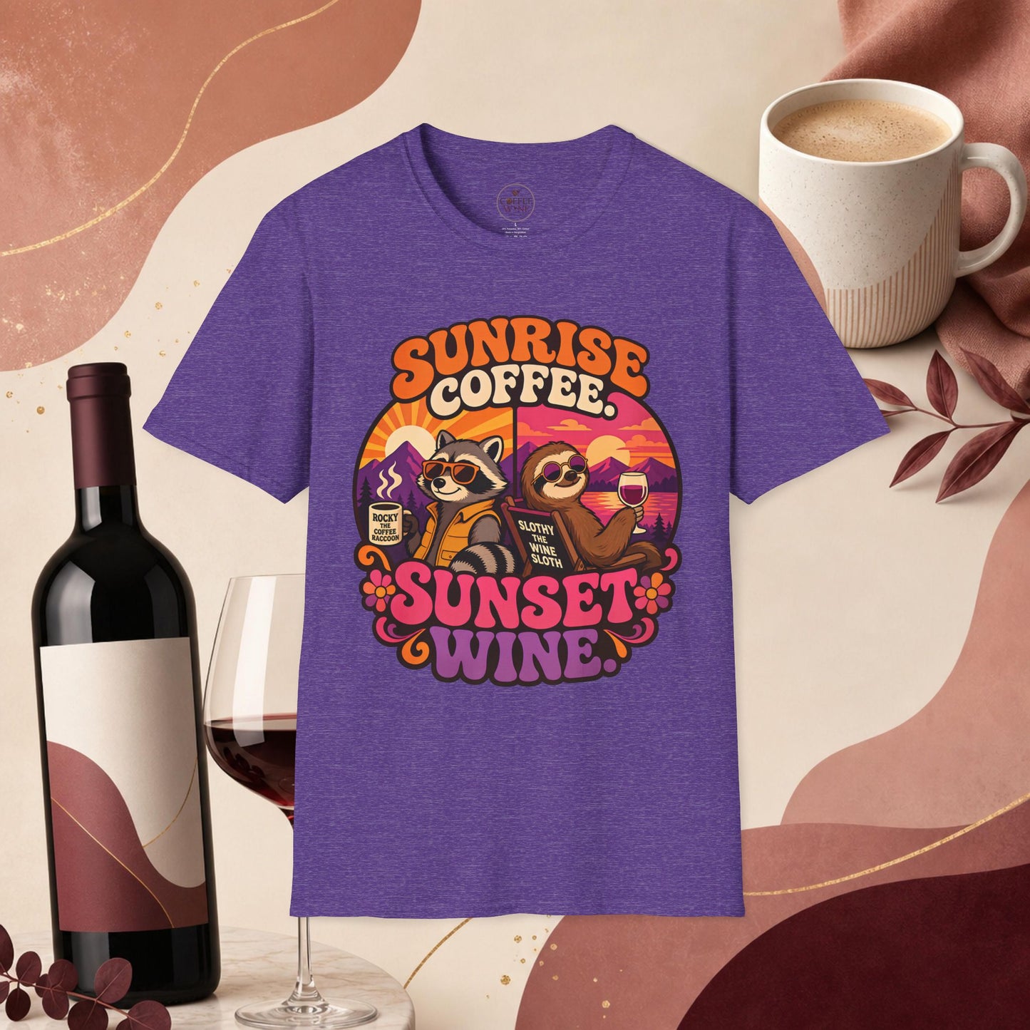 Coffee in the Morning, Wine in the Evening Tee