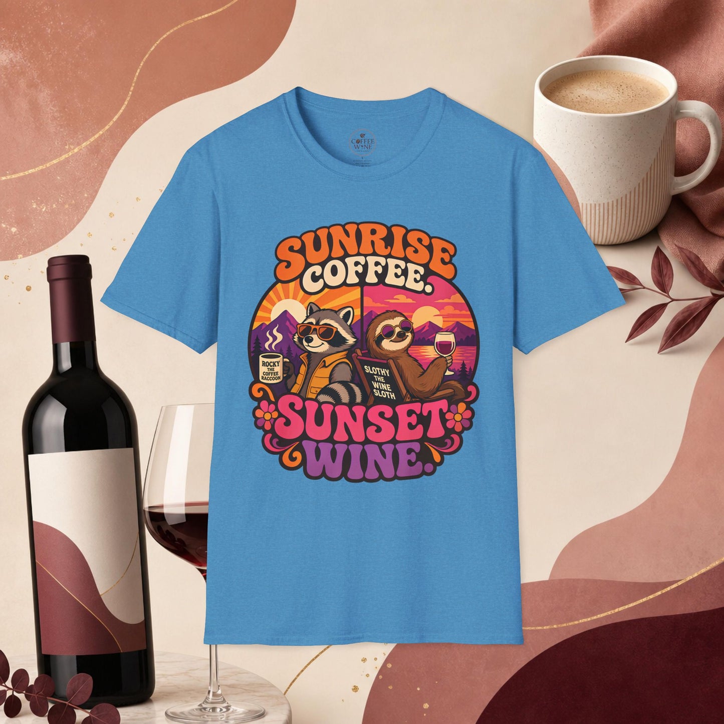 Coffee in the Morning, Wine in the Evening Tee