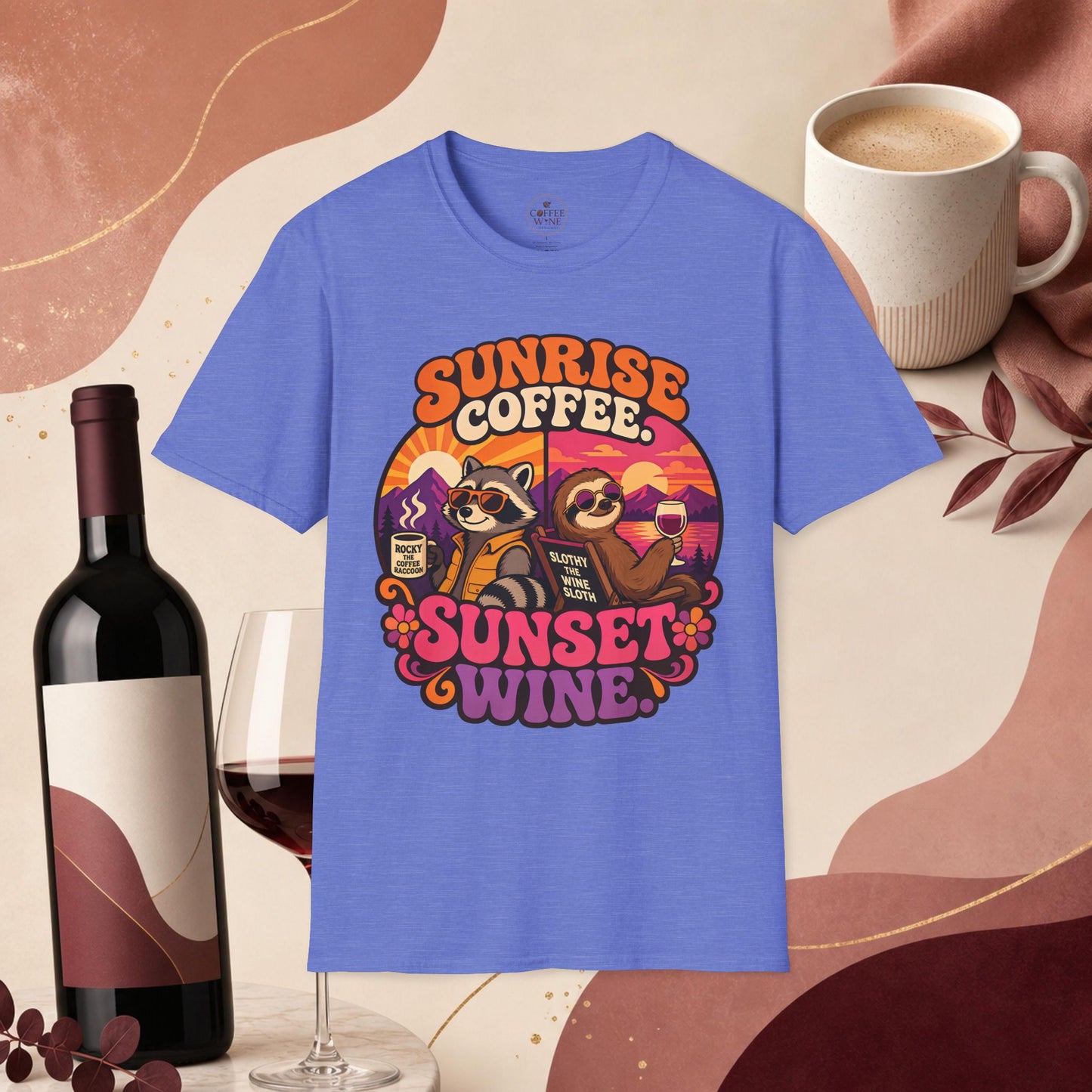 Coffee in the Morning, Wine in the Evening Tee