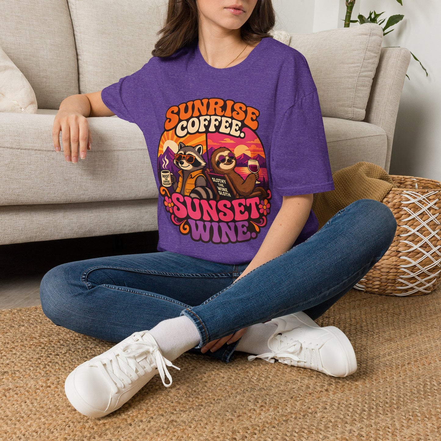 Coffee in the Morning, Wine in the Evening Tee