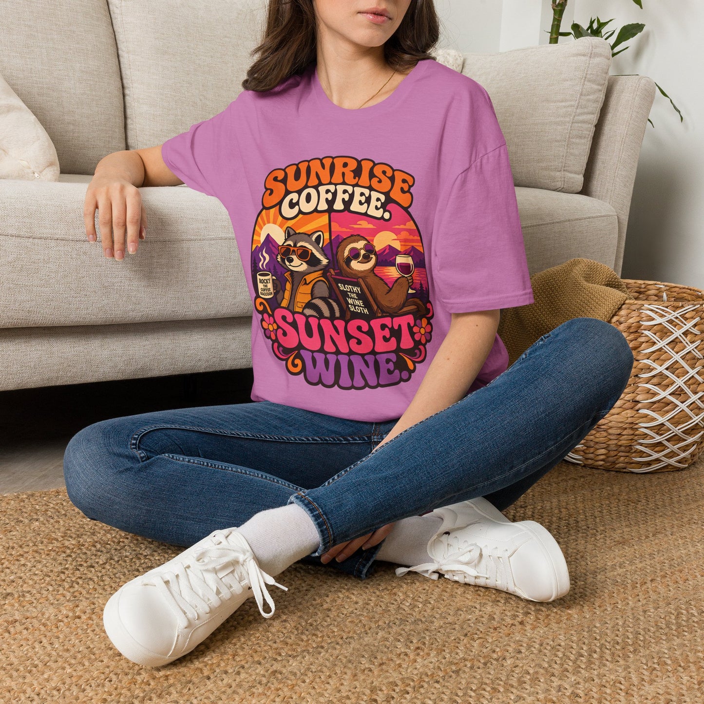 Coffee in the Morning, Wine in the Evening Tee