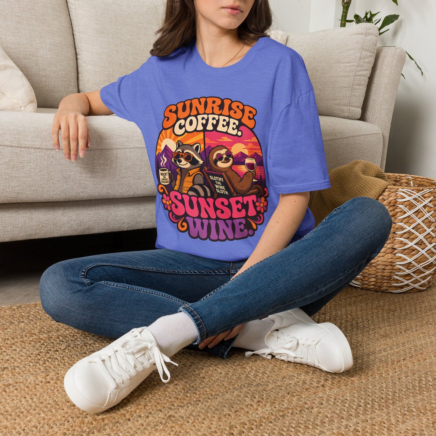 Coffee in the Morning, Wine in the Evening Tee