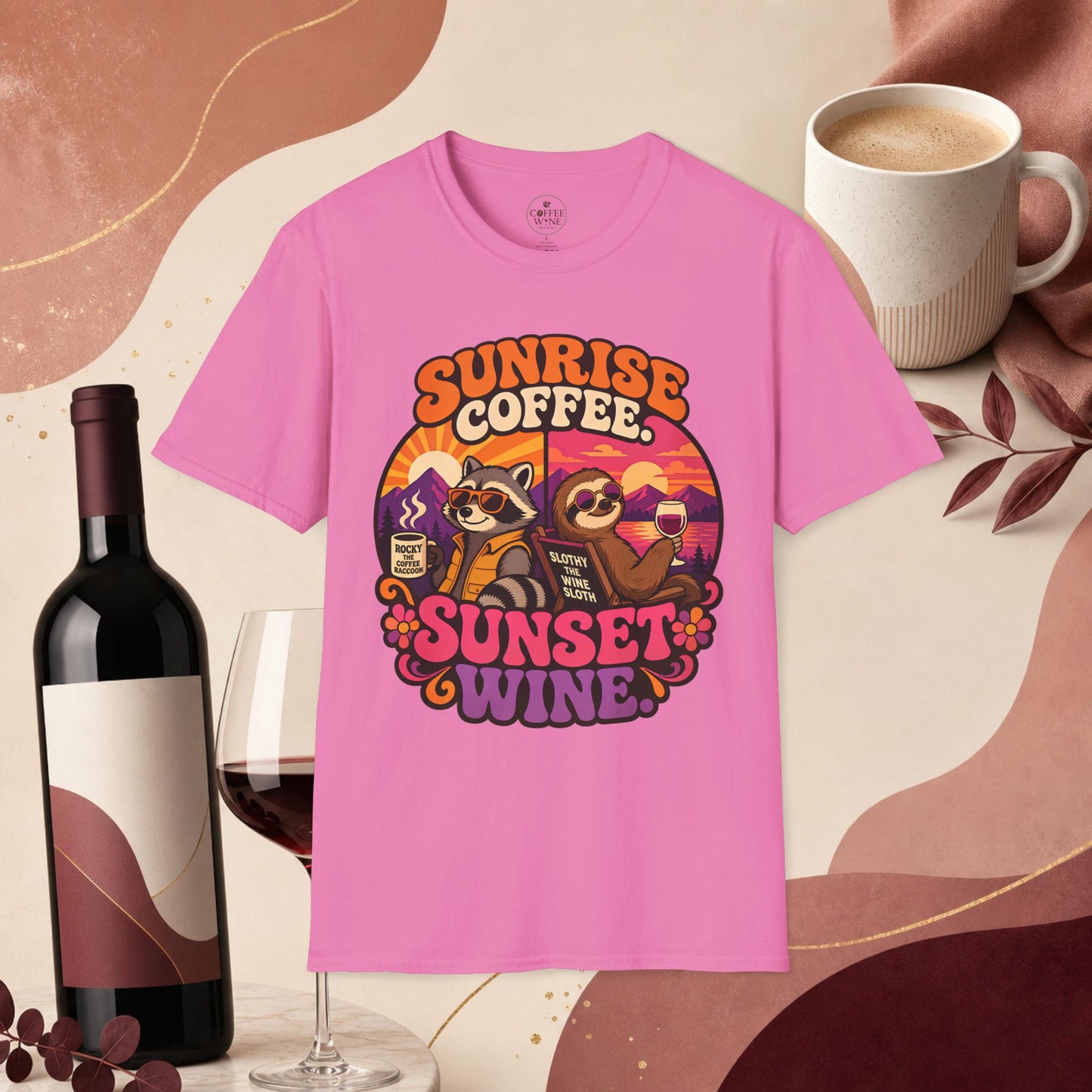 Coffee in the Morning, Wine in the Evening Tee