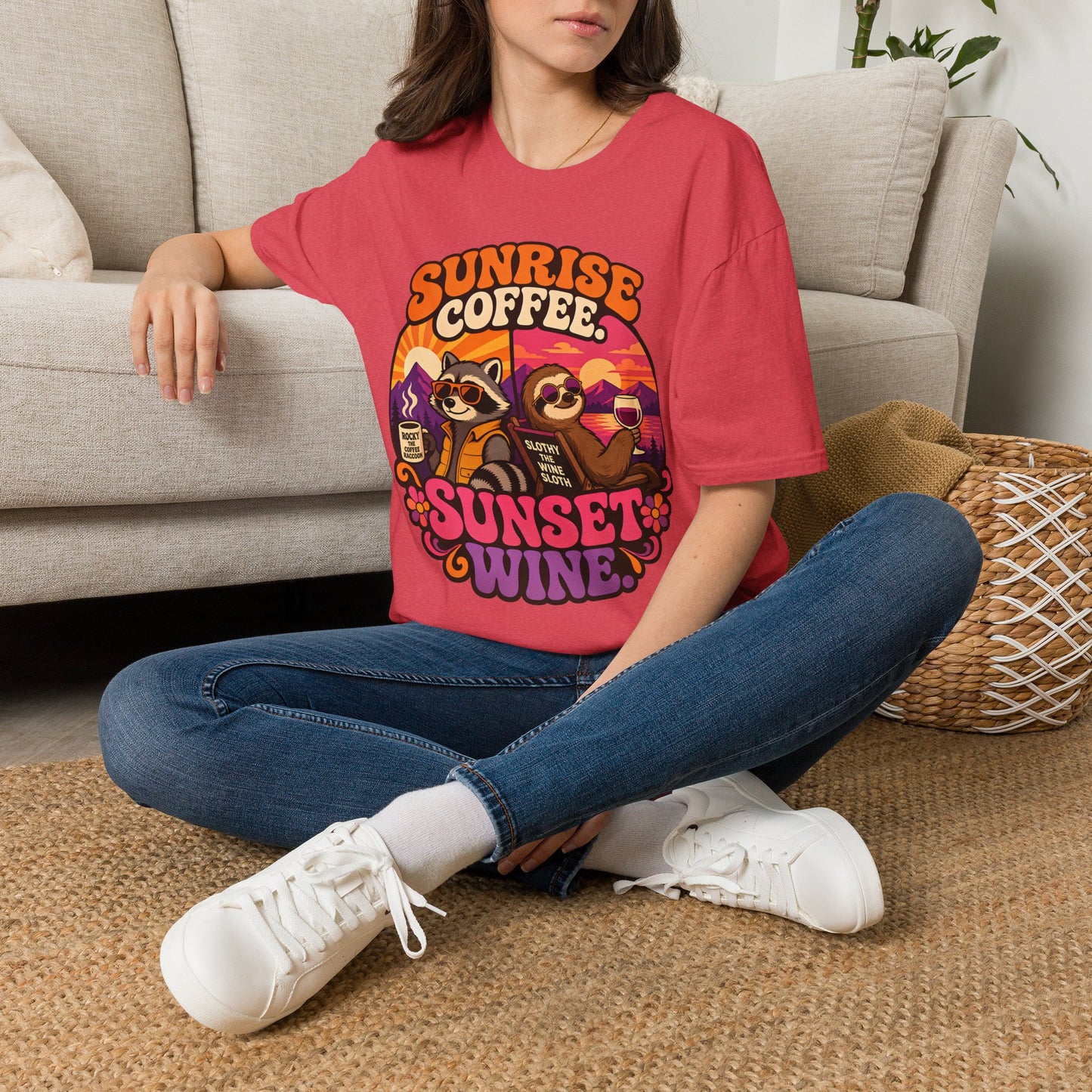 Coffee in the Morning, Wine in the Evening Tee