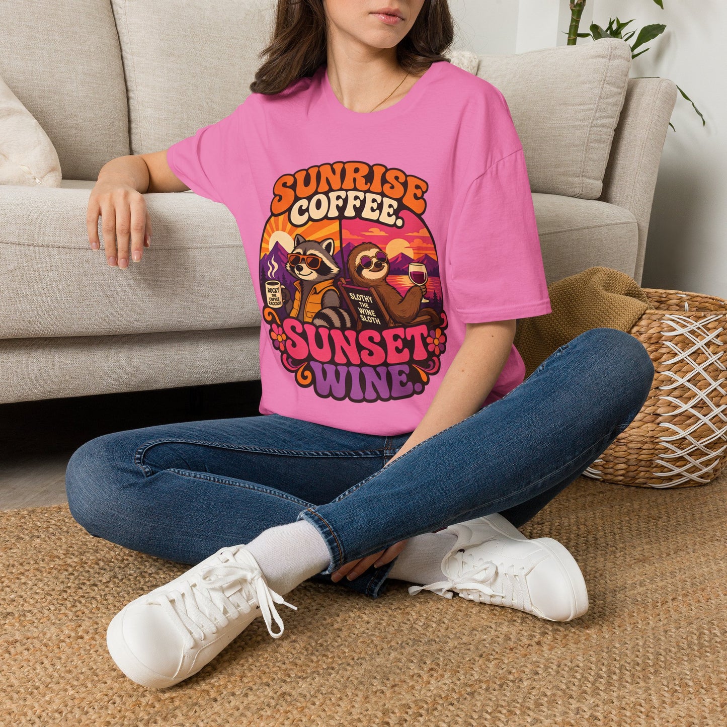 Coffee in the Morning, Wine in the Evening Tee